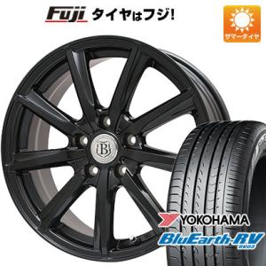 【パンク保証付】【新品国産5穴114.3車】 夏タイヤ ホイール4本セット 225/50R18 ヨコハマ ブルーアース RV-03 ブランドル E05B 18インチ｜fujidesignfurniture