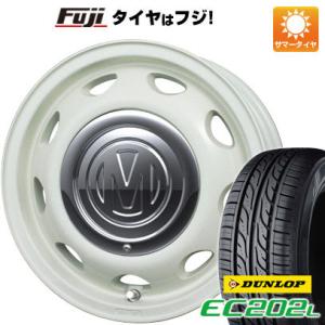 【新品 軽自動車】N-BOX タント ワゴンR 夏タイヤ ホイール4本セット 165/55R15 ダンロップ EC202L クリムソン ディーン ミニ 15インチ｜fujidesignfurniture