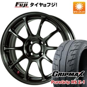 【新品国産4穴100車】 夏タイヤ ホイール4本セット 205/45R16 グリップマックス ピュアグリップ RS Z-1(限定) レイズ VOLK ZE40 16インチ｜fujidesignfurniture