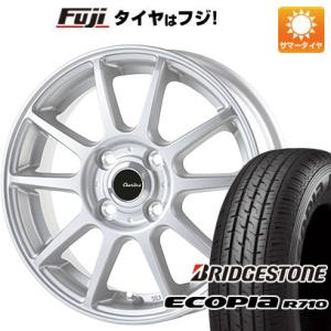 【新品 軽自動車】軽トラ 軽バン 夏タイヤ ホイール4本セット 145/80R12 80/78N ブリヂストン エコピア R710(限定) テクノピア カリテス S10 12インチ｜fujidesignfurniture