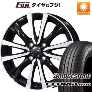 【新品 軽自動車】軽トラ 軽バン 夏タイヤ ホイール4本セット 145/80R12 80/78N ブリヂストン エコピア R710(限定) トピー セレブロ WF5 12本スポーク 12インチ｜fujidesignfurniture