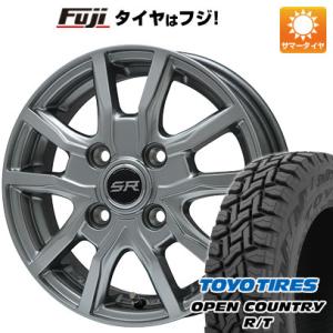 【新品 軽自動車】軽トラ 軽バン 夏タイヤ ホイール4本セット 145/80R12 80/78N トーヨー オープンカントリー R/T RBL ブランドル N52 12インチ｜fujidesignfurniture