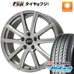 【新品国産5穴114.3車】 夏タイヤ ホイール4本セット 215/60R16 ヨコハマ ブルーアー...