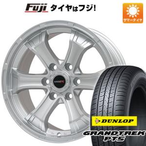 【新品国産6穴139.7車】 夏タイヤ ホイール4本セット 265/60R18 ダンロップ グラントレック PT5 ビッグウエイ B-MUD K(シルバー) トヨタ車専用 18インチ｜fujidesignfurniture