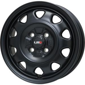 【新品国産4穴100車】 夏タイヤ ホイール４本セット 205/45R17 ミレバー スポーツマクロ MA349（限定） レアマイスター LMG OFF-STYLE(マットブラック) 17インチ｜fujidesignfurniture