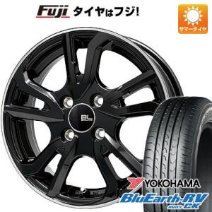 【パンク保証付】【新品国産4穴100車】 夏タイヤ ホイール4本セット 175/65R15 ヨコハマ ブルーアース RV-03CK ブランドルライン レツィオ 15インチ｜fujidesignfurniture