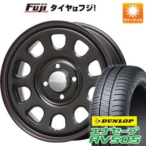 【新品国産4穴100車】 夏タイヤ ホイール4本セット 175/65R15 ダンロップ エナセーブ RV505 MLJ デイトナSS 15インチ｜fujidesignfurniture