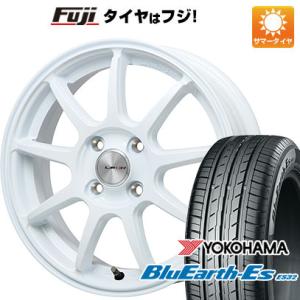 【新品国産4穴100車】 夏タイヤ ホイール4本セット 175/65R15 ヨコハマ ブルーアース ES32 レアマイスター LMスポーツLM-QR ホワイト 15インチ｜fujidesignfurniture