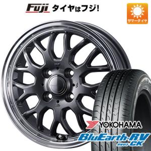 【パンク保証付き】【新品国産4穴100車】 夏タイヤ ホイール４本セット 175/65R15 ヨコハマ ブルーアース RV-03CK ウェッズ グラフト 9M 15インチ｜fujidesignfurniture