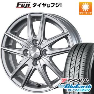 【新品国産4穴100車】 夏タイヤ ホイール4本セット 185/60R15 ヨコハマ ブルーアース ...