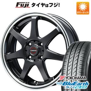 【新品国産4穴100車】 夏タイヤ ホイール4本セット 185/65R15 ヨコハマ ブルーアース AE-01F ブレスト ユーロマジック タイプS-07 15インチ｜fujidesignfurniture