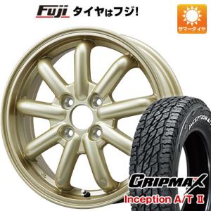 新品 軽トラ 軽バン 夏タイヤ ホイール４本セット 145/80R12 グリップマックス インセプション A/TII RWL 80/78N ストレンジャーKST-9改 12インチ｜fujidesignfurniture