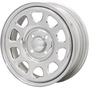 【新品 軽自動車】軽トラ 軽バン 夏タイヤ ホイール4本セット 145/80R12 80/78N ブリヂストン エコピア R710(限定) モリタ デイトナズ G2 クローム 12インチ｜fujidesignfurniture