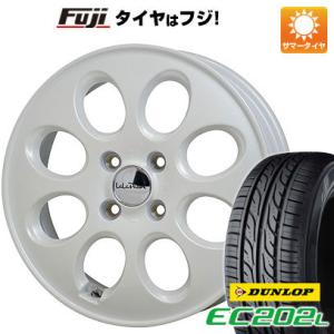 【新品 軽自動車】N-BOX タント 夏タイヤ ホイール4本セット 155/65R14 ダンロップ EC202L ホットスタッフ ララパーム オーバル 14インチ｜fujidesignfurniture