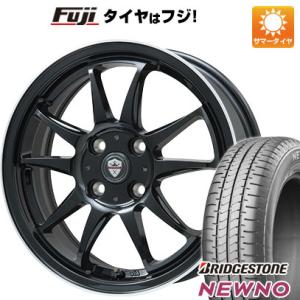 デリカミニ ekスペース ekクロス 【新品 軽自動車】 夏タイヤ ホイール4本セット 155/65R14 ブリヂストン ニューノ(限定) ブランドル KF28B 14インチ｜fujidesignfurniture