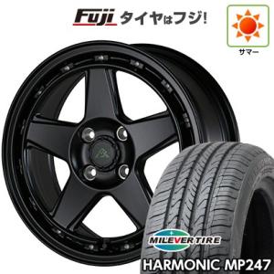 【新品 軽自動車】エブリイワゴン 夏タイヤ ホイール4本セット 165/50R15 ミレバー ハーモ...