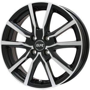 【新品国産4穴100車】 夏タイヤ ホイール4本セット 175/70R14 ミレバー ハーモニック MP270(限定) ブランドル N52BP 14インチ｜fujidesignfurniture