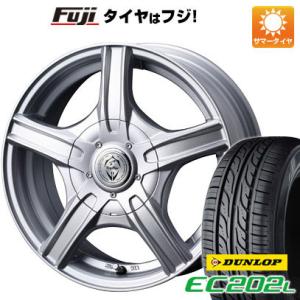 【新品国産4穴100車】 夏タイヤ ホイール4本セット 175/65R14 ダンロップ EC202L ウェッズ トレファー MH 14インチ｜fujidesignfurniture