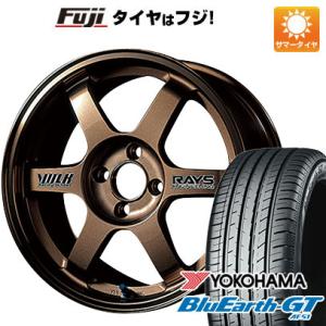 【新品国産4穴100車】 夏タイヤ ホイール４本セット 185/65R14 ヨコハマ ブルーアース GT AE51 レイズ VOLK TE37 14インチ｜fujidesignfurniture