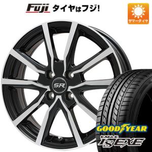 【新品国産4穴100車】 夏タイヤ ホイール4本セット 175/60R16 グッドイヤー イーグル エルエス エグゼ(限定) ブランドル N52BP 16インチ｜fujidesignfurniture