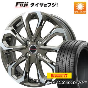 【新品国産4穴100車】 夏タイヤ ホイール4本セット 205/50R17 ピレリ パワジー ビッグウエイ LEYSEEN プラバ5X(ブロンズポリッシュ) 17インチ｜fujidesignfurniture