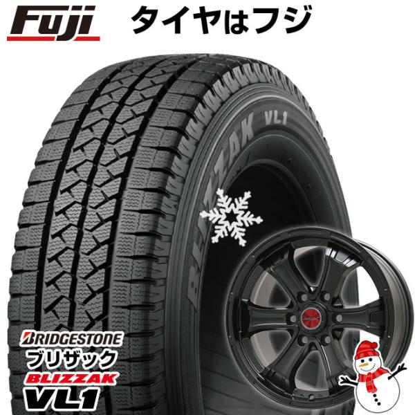 【新品】ハイエース200系用 スタッドレスタイヤ ホイール4本セット 195/80R15 107/1...