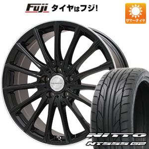 【パンク保証付】【新品国産5穴100車】 夏タイヤ ホイール4本セット 245/45R19 ニットー NT555 G2 レアマイスター LM-S FS15  19インチ｜fujidesignfurniture