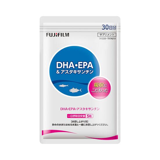 DHA・EPA&amp;アスタキサンチン サプリメント 約30日分 150粒 袋タイプ 【FUJIFILM ...