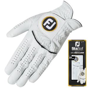 FJ FOOTJOY フットジョイ StaSof ステイソフ 23 メンズ ゴルフグローブ 左手用 FGSS23WT 2023年モデル｜fujigolf-kyoto