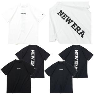 NEW ERA GOLF ニューエラ ゴルフ 半袖 鹿の子 ミッドネック Tシャツ Vertical Logo メンズ 2024年モデル｜fujigolf-kyoto