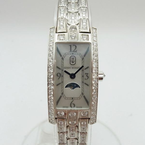 ハリーウィンストン　アヴェニューC ミニ・ ムーンフェイズ　シェル文字盤　AVCQMP16WW003