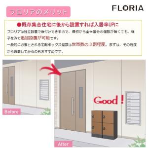 宅配ボックスU フロリア8世帯用ポスト付き 集...の詳細画像1