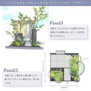 宅配ボックス付き機能門柱 ミース 郵便ポスト一...の詳細画像2