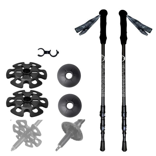 FUJIKAZE 3Kカーボン製 トレッキングポール BANF-ultralight 驚きの軽さ フ...