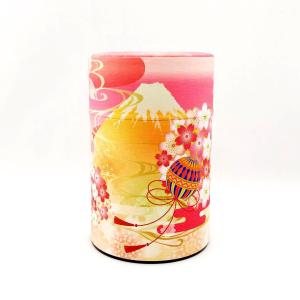 和紙缶 100g缶 茶缶 茶筒 富士ノ四季 富...の詳細画像2