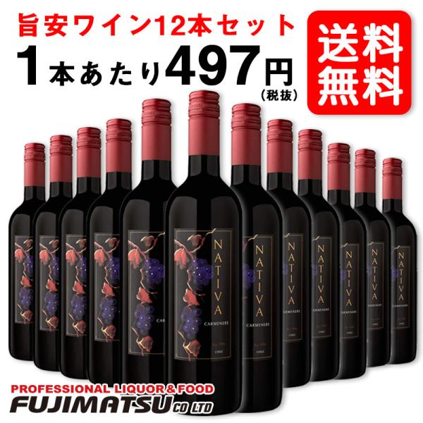 【送料無料】ナティバ・エステーツ ナティバ カルメネール 750ml×12本 母の日 父の日 就職 ...