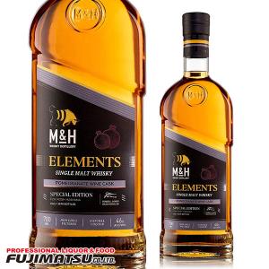 M&H Elements Pomegranate Wine Cask 700ml (M＆H Ｍ＆Ｈ Ｍ&Ｈ) イスラエル産ウイスキー 母の日 父の日 就職 退職 ギフト 御祝 熨斗｜業務用酒販 ふじまつ ヤフー店