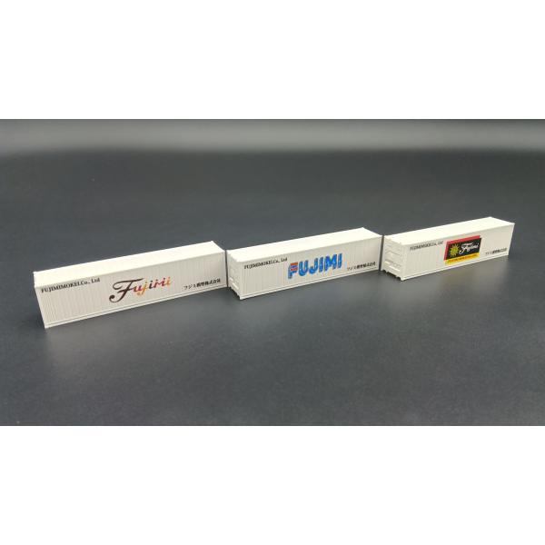 Nゲージ フジミ模型 歴代ロゴ 40ftコンテナ 3個セット