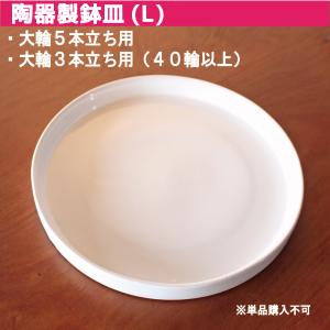 鉢皿 L 受け皿 陶器 直径21cm 高級感ある陶器製【鉢皿のみの購入不可】