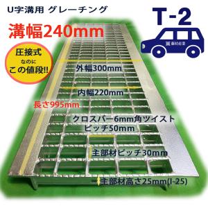 グレーチング七枚　溝幅24センチ　歩道～車 グレーチング 普通目 歩道用シリーズ 100 120 150 180 200 240 300 360
