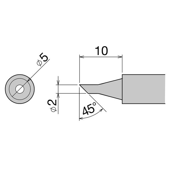 【太洋電機産業】 goot グット 替こて先 (PX-280用)　PX-28RT-S2CF