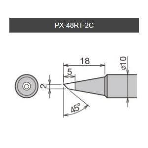 替こて先 PX-48RT-2C PX-480用  【太洋電機産業】 goot グット