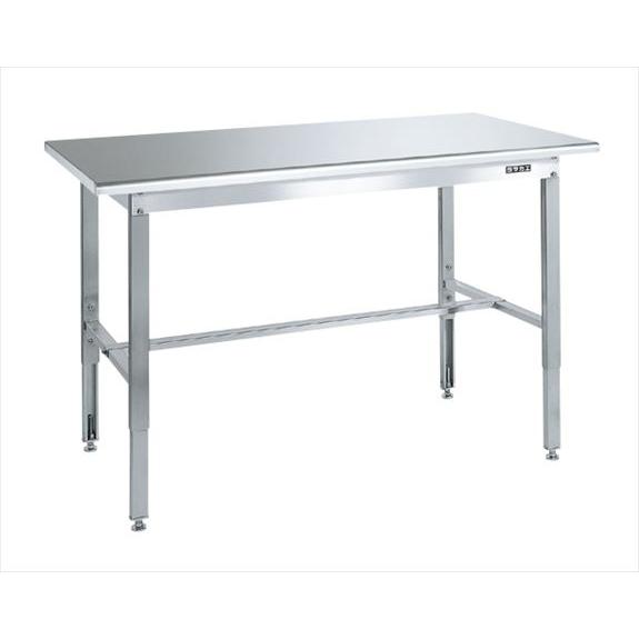 ステンレス高サ調整作業台(天板R付) SUT4-157R 【お届け先が法人か個人事業主様限定・キャン...