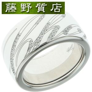 （新品仕上げ済）ショパール Chopard ディッシモ ダイヤ リング 指輪 ワイド 約12号 K18 WG × ダイヤ 826580-1210 8985｜fujino-y-shop