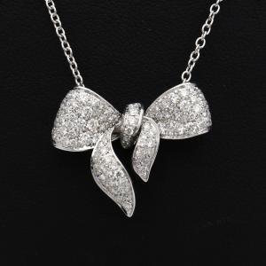 ダミアーニ DAMIANI フィオッコ ネックレス K18ホワイトゴールド×ダイヤ約0.87ct 保証書付 8980｜fujino-y-shop