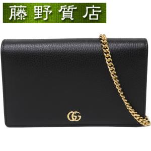 GGキャンバス グッチ GUCCI スタッズ 長財布 レザー 茶 黒 ゴールド