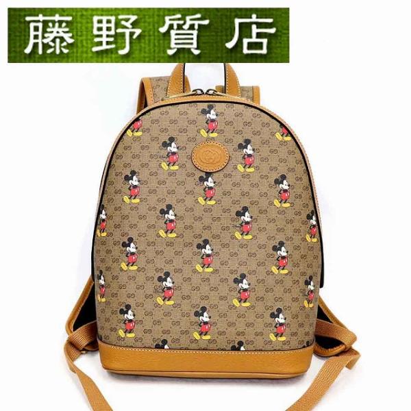 （未使用）グッチ GUCCI ミッキー リュック ディズニーコラボ ミニGGスプリーム 箱 Disn...