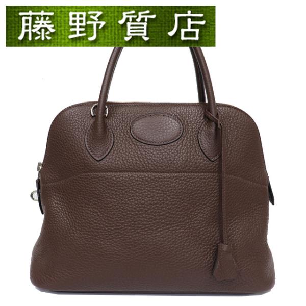 エルメス HERMES ボリード31 トリヨン ブラウン 茶 シルバー金具 □R刻印 2014年 B...