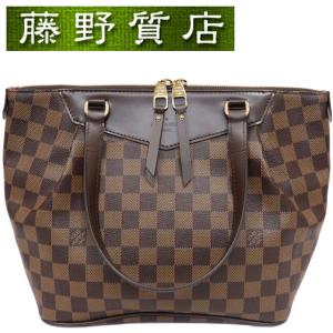 （美品）ルイヴィトン LOUIS VUITTON ウェストミンスター PM ハンドバッグ ダミエ ブラウン ゴールド金具 N41102 8021｜fujino-y-shop