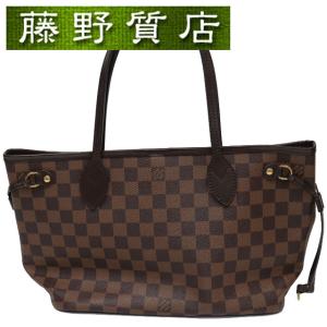 （美品）ルイヴィトン LOUIS VUITTON ネヴァーフル PM N41359 トートバッグ ショルダー ダミエ 茶 × ベージュ 8290｜fujino-y-shop